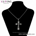 34424  xuping Simple design fashion Stainless Steel jewelry black gun color cross pendant